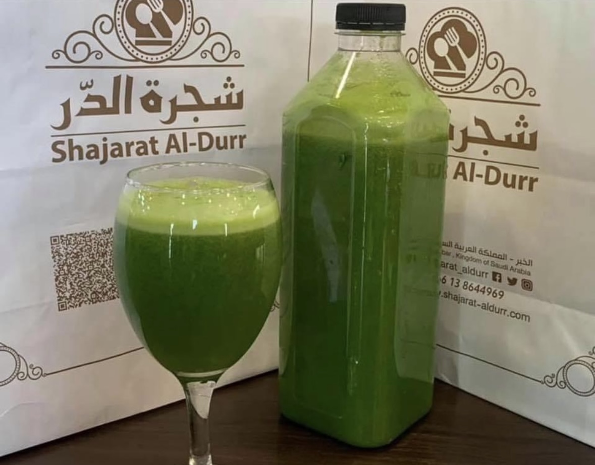 shajarat aldurr healthy juice bottle