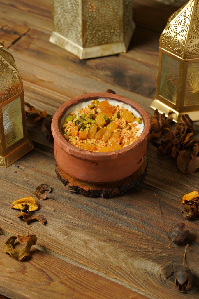 rice pudding with nuts